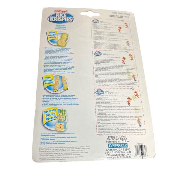 New KELLOGG'S Rice Krispies Treat 3D Red Snowman Mold 2 PC Kids 4+ Baking - Picture 7 of 7